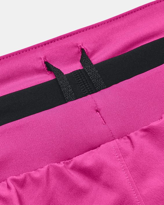 Women's UA Fly-By 2.0 2-in-1 Shorts, Pink, pdpMainDesktop image number 5